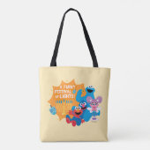 Sesamstraat | Een harig lichtfestival! Tote Bag (Achterkant)