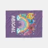 Sesamstraat Eenhoorn Rainbow Fleece Deken (Voorkant (Horizontaal))