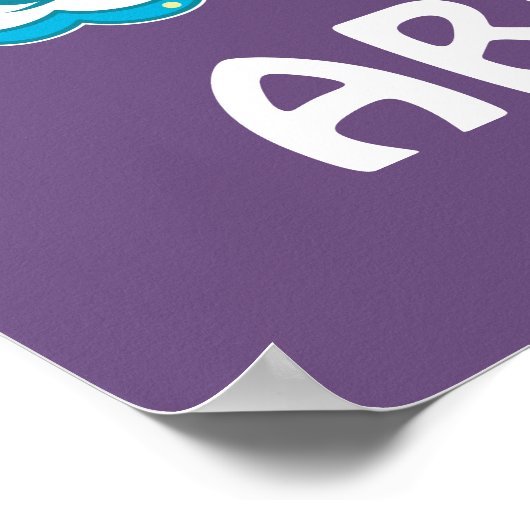 Sesamstraat Eenhoorn Rainbow Poster (Hoek)