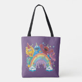 Sesamstraat Eenhoorn Rainbow Tote Bag (Achterkant)