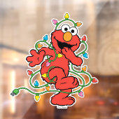 Sesamstraat | Eerste kerstlampje Elmo Raamsticker (Vel 2)