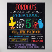 Sesamstraat | Eerste of laatste schooldag Poster (Voorkant)