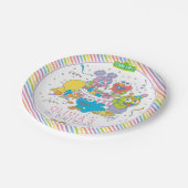 Sesamstraat | Eerste verjaardag van de baby Papieren Bordje (Gekanteld)