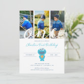 Sesamstraat | Eerste verjaardag van de Koekjesmons Kaart (Staand voorkant)