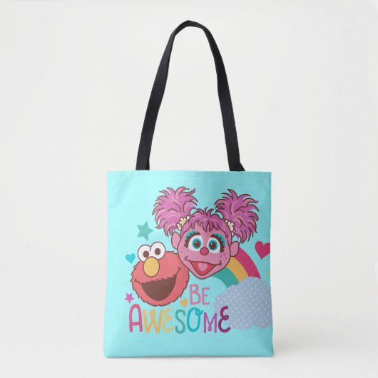 Sesamstraat | Elmo & Abby - Wees Geweldige Tote Bag (Voorkant)