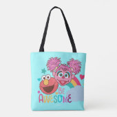 Sesamstraat | Elmo & Abby - Wees Geweldige Tote Bag (Achterkant)