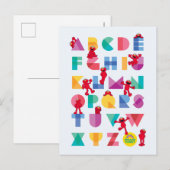Sesamstraat | Elmo Alphabet Briefkaart (Voorkant / Achterkant)