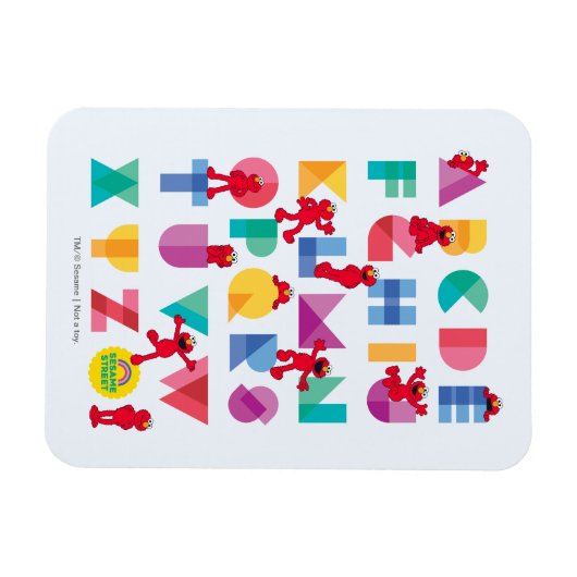 Sesamstraat | Elmo Alphabet Magneet (Horizontaal)