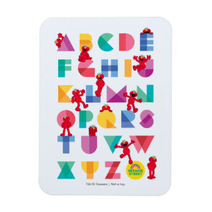 Sesamstraat   Elmo Alphabet Magneet