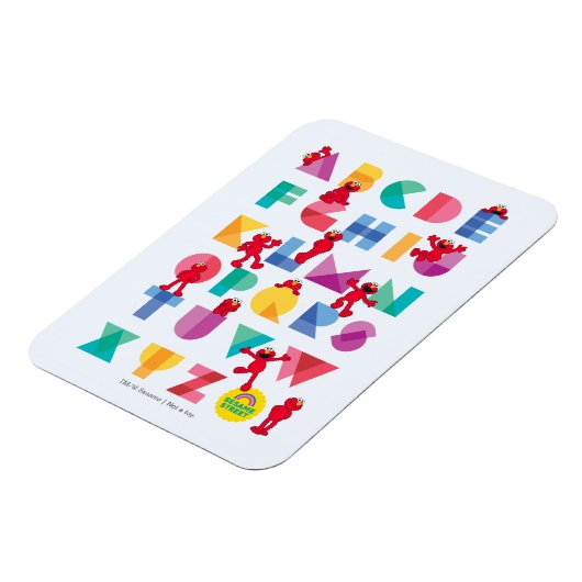 Sesamstraat | Elmo Alphabet Magneet (Linkerzijde)