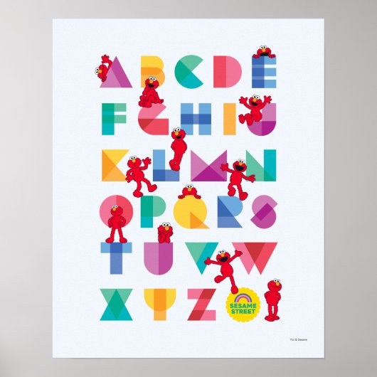 Sesamstraat | Elmo Alphabet Poster (Voorkant)