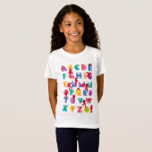 Sesamstraat | Elmo Alphabet T-shirt (Voorkant volledig)
