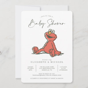 Sesamstraat  Elmo Baby shower Kaart