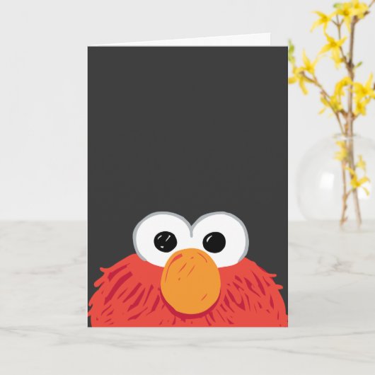 Sesamstraat | Elmo Big Face Kaart (Gele Bloem)
