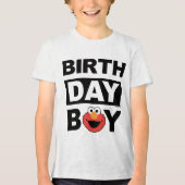 Sesamstraat | Elmo - Birthday Boy Tri-Blend Shirt (Voorkant)