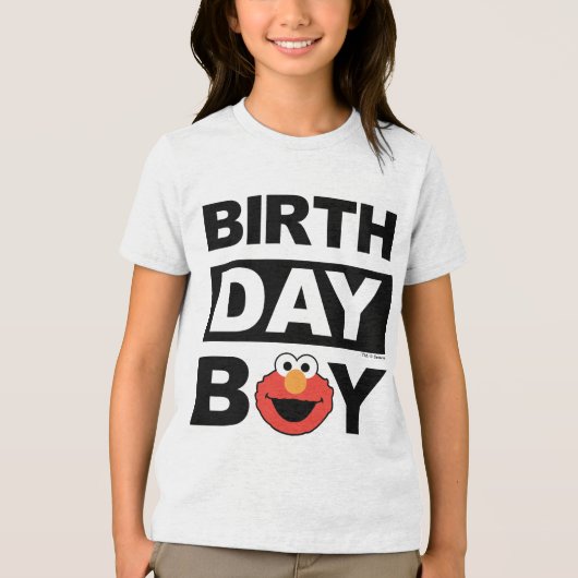 Sesamstraat | Elmo - Birthday Boy Tri-Blend Shirt (Voorkant)