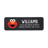 Sesamstraat | Elmo Birthday Chalkboard Etiket (Voorkant)