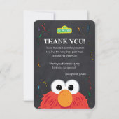 Sesamstraat | Elmo Birthday Chalkboard Hartelijk d Bedankkaart (Voorkant)