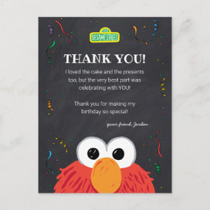 Sesamstraat Elmo Birthday Chalkboard Hartelijk d Briefkaart