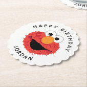 Sesamstraat | Elmo Birthday Chalkboard Kartonnen Onderzetters (Gekanteld)