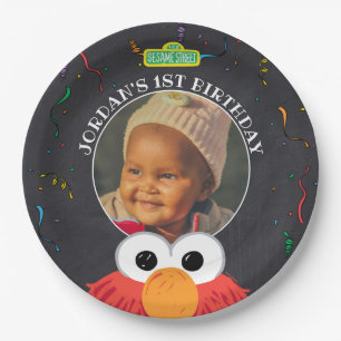 Sesamstraat Elmo Birthday Chalkboard Papieren Bordje