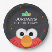 Sesamstraat | Elmo Birthday Chalkboard Papieren Bordje (Voorkant)