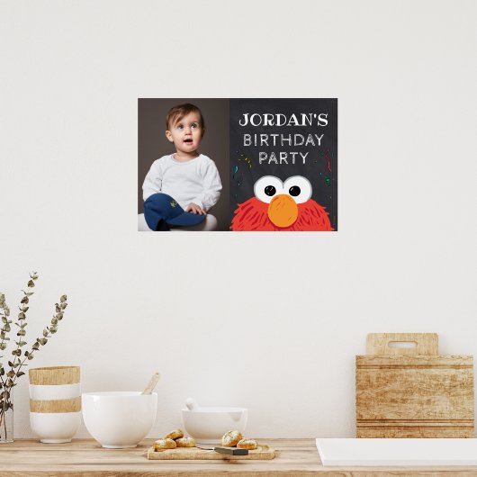 Sesamstraat | Elmo Birthday Chalkboard Poster (Keuken)