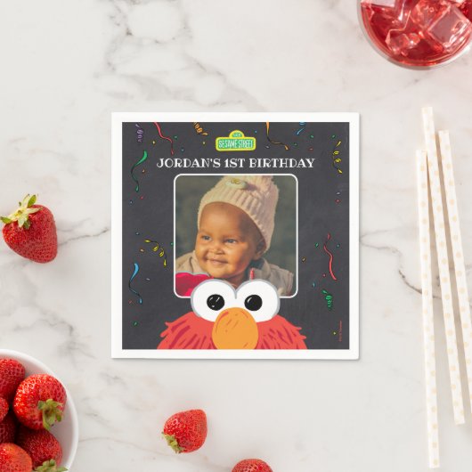 Sesamstraat | Elmo Birthday Chalkboard Servet (Insitu)