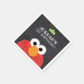Sesamstraat | Elmo Birthday Chalkboard Servet (Hoek)