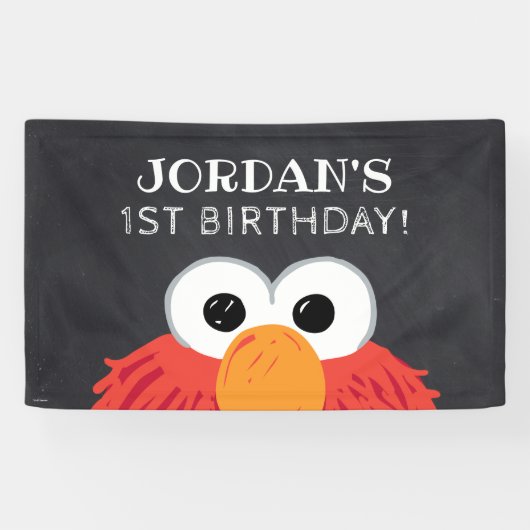 Sesamstraat | Elmo Birthday Chalkboard Spandoek (Horizontaal)
