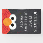 Sesamstraat | Elmo Birthday Chalkboard Spandoek (Horizontaal)