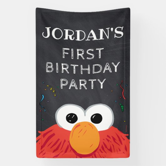 Sesamstraat | Elmo Birthday Chalkboard Spandoek (Verticaal)