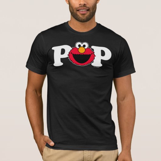 Sesamstraat Elmo - Birthday Pop T-Shirt (Voorkant)