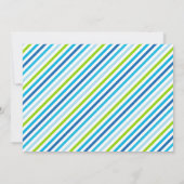 Sesamstraat | Elmo - Boys Birthday Striped Invit Kaart (Achterkant)