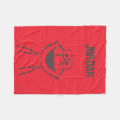 Sesamstraat | Elmo Bright | Jouw namen toevoegen Fleece Deken (Voorkant (Horizontaal))
