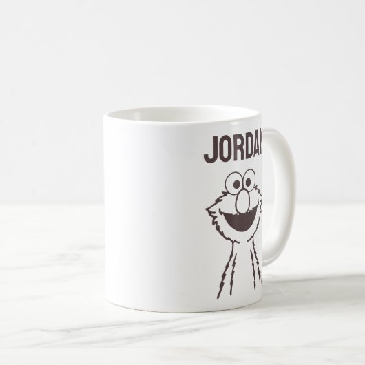 Sesamstraat | Elmo Bright | Jouw namen toevoegen Koffiemok (Voorkant rechts)