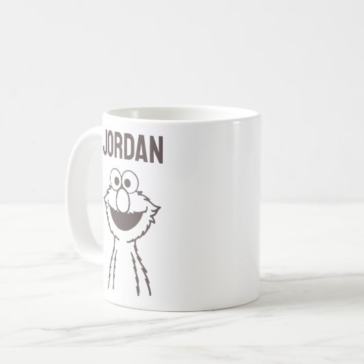 Sesamstraat | Elmo Bright | Jouw namen toevoegen Koffiemok (Voorkant links)