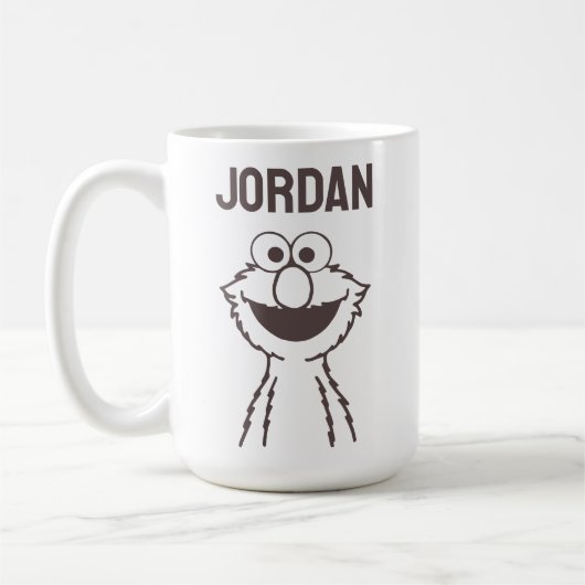 Sesamstraat | Elmo Bright | Jouw namen toevoegen Koffiemok (Links)
