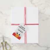 Sesamstraat Elmo Chalkboard Gelukkige Verjaardag V Cadeaulabel (Met Touw)