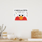 Sesamstraat - Elmo Chalkboard Kaarten & Cadeaubord Poster (Keuken)