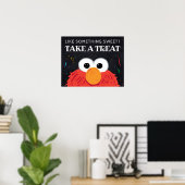 Sesamstraat - Elmo Chalkboard Neem een traktatie Poster (Thuiskantoor)