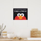 Sesamstraat - Elmo Chalkboard Neem een traktatie Poster (Keuken)