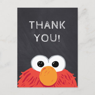 Sesamstraat Elmo Chalkboard Verjaardag Briefkaart