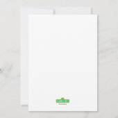 Sesamstraat - Elmo | Colorblock Verjaardag Kaart (Achterkant)