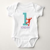 Sesamstraat | Elmo - Confetti 1e verjaardag Romper (Voorkant)