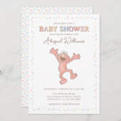 Sesamstraat Elmo Confetti Baby shower Kaart (Voorkant / Achterkant)