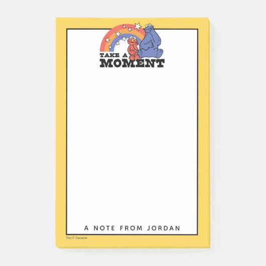 Sesamstraat | Elmo & Cookie | Jouw namen toevoegen Post-it® Notes (Voorkant)