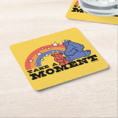 Sesamstraat | Elmo & Cookie Neem even de tijd Kartonnen Onderzetters (Schuin)