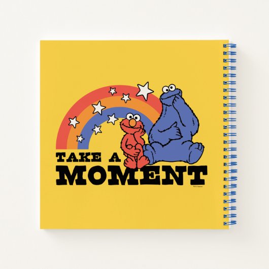 Sesamstraat | Elmo & Cookie Neem even de tijd Notitieboek (Achterkant)