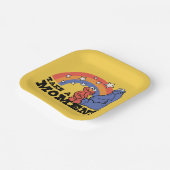 Sesamstraat | Elmo & Cookie Neem even de tijd Papieren Bordje (Gebogen)